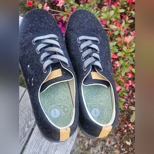 Revialign navy Ortho Wool Lace-Up Sneakers with Contrast Lace Up